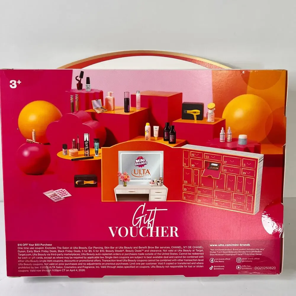 Ulta Beauty Limited Edition Advent Calendar Zuru Mini Brands 25 Hidden Surprises